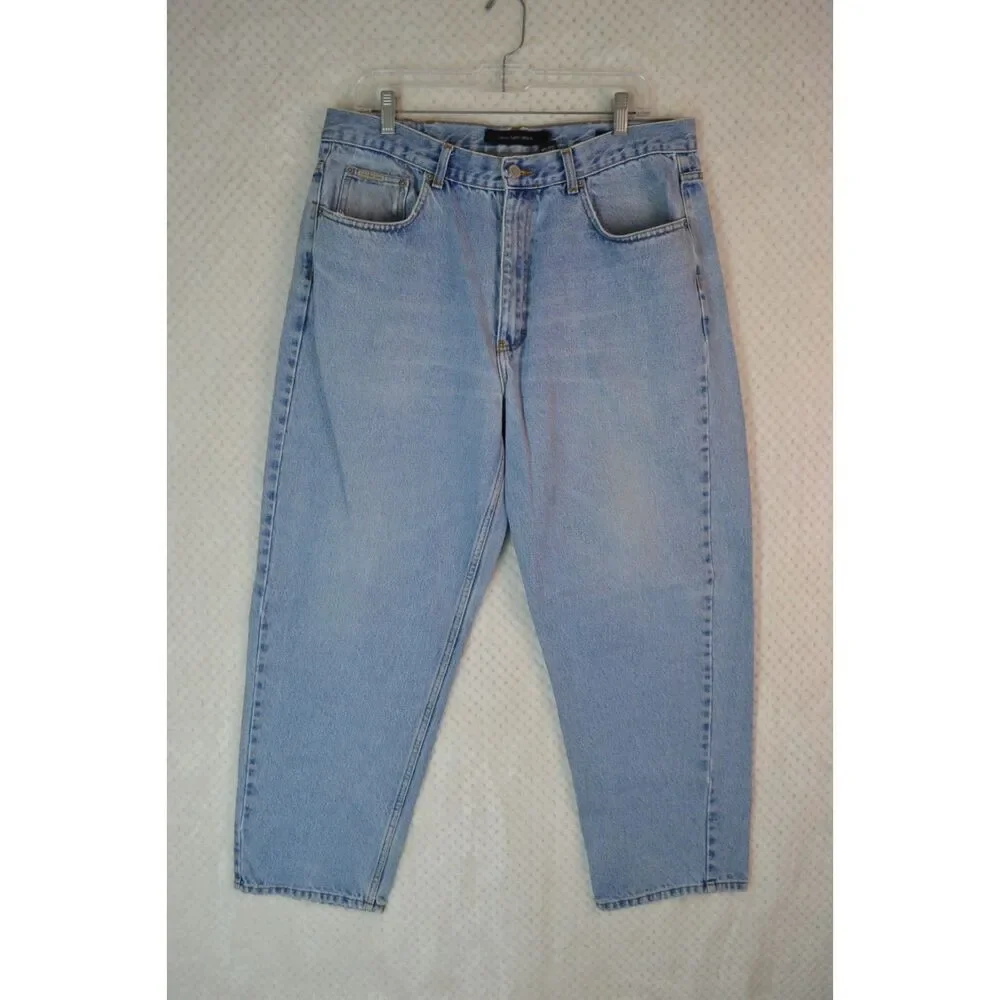 Calvin Klein Jeans Men's 36x30 Easy Fit Double Stone Wash Tapered Jeans